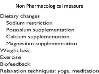 Non Pharmacological measure
 