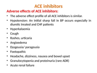 Antihypertensive Drugs (For paramedical students) | PPTX