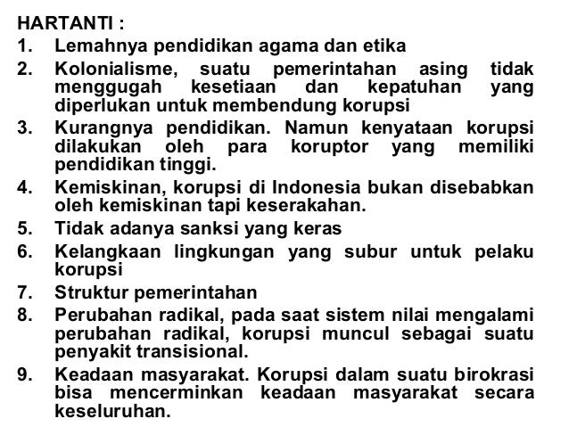 Anti korupsi hitam putih