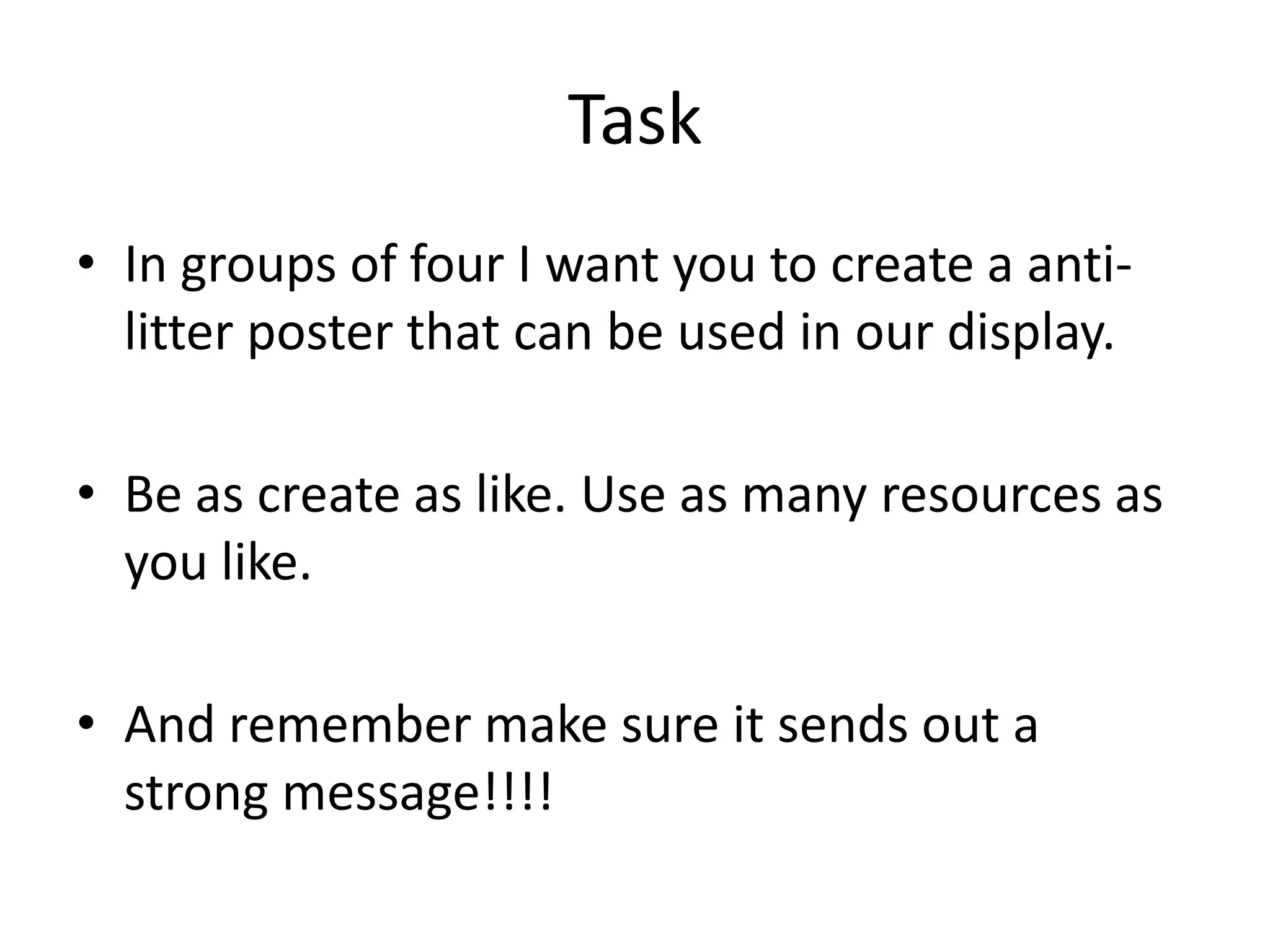 Taskin Maker Anti littering lesson | PPTX