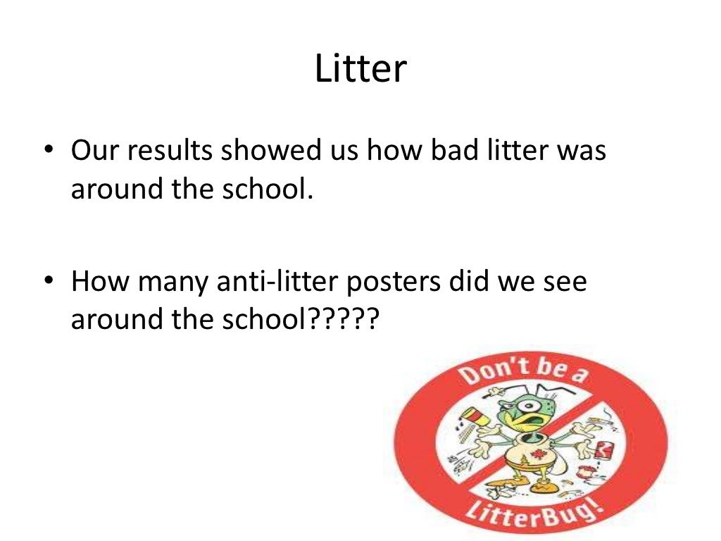 Anti littering lesson