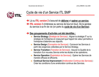 La Gouvernance des Services Informatiques