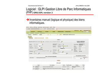 La Gouvernance des Services Informatiques