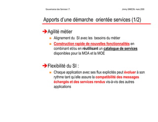 La Gouvernance des Services Informatiques