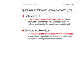 La Gouvernance des Services Informatiques