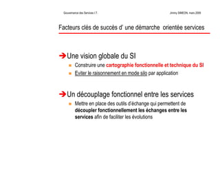 La Gouvernance des Services Informatiques