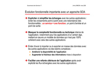 La Gouvernance des Services Informatiques