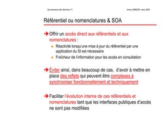 La Gouvernance des Services Informatiques