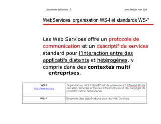 La Gouvernance des Services Informatiques