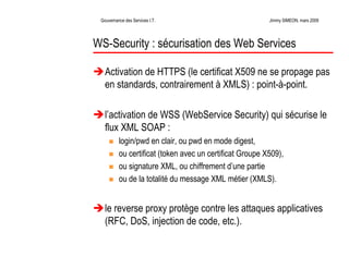 La Gouvernance des Services Informatiques