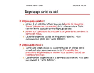 Télécoms et innovations InterNet