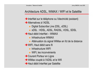 Télécoms et innovations InterNet