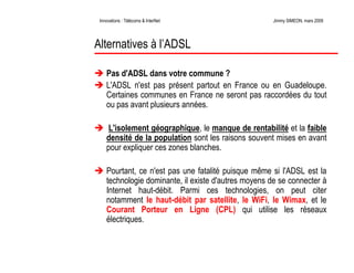 Télécoms et innovations InterNet