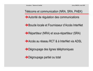 Télécoms et innovations InterNet