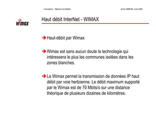 Télécoms et innovations InterNet