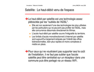 Télécoms et innovations InterNet