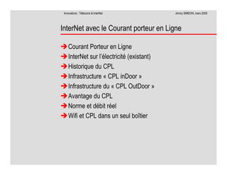 Télécoms et innovations InterNet