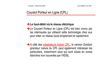 Télécoms et innovations InterNet