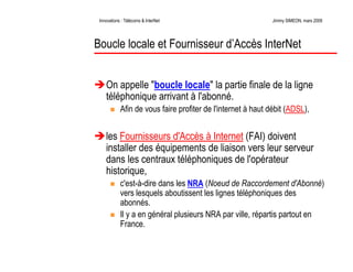 Télécoms et innovations InterNet