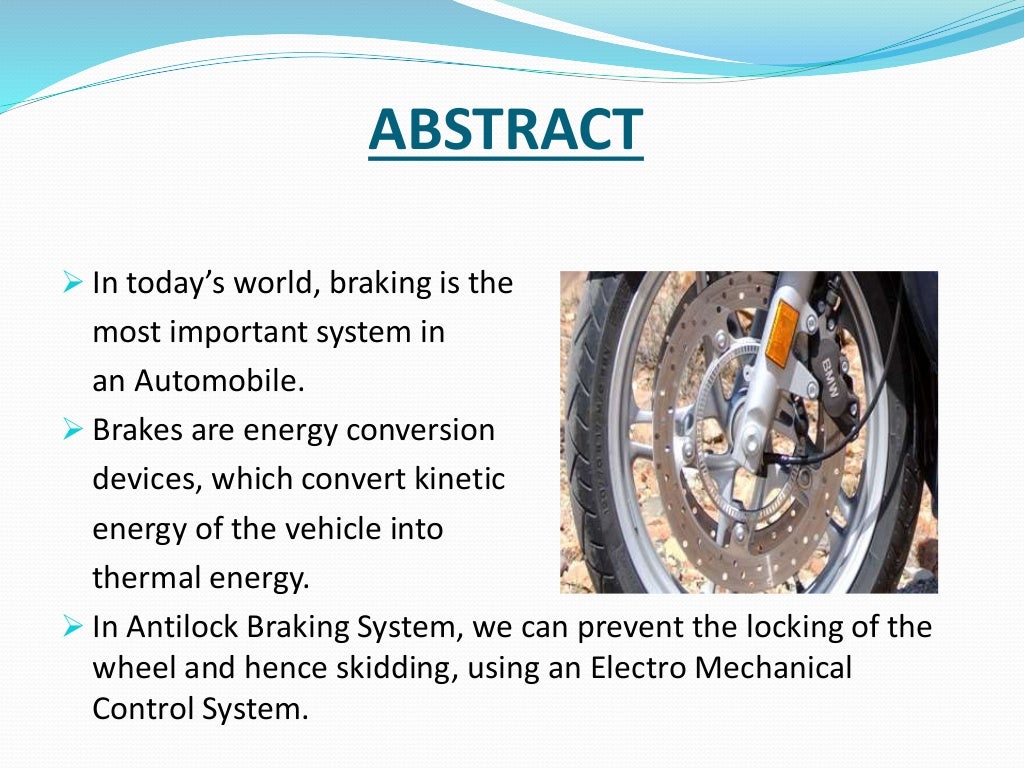 Anti lock braking system