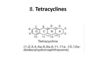 8. Tetracyclines
 