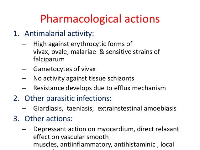 Antimalarial Drugs