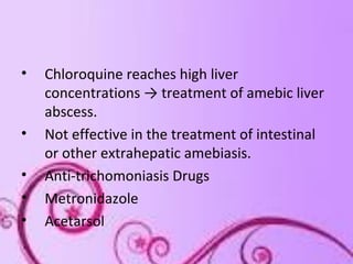 Antimalarial drugs | PPT