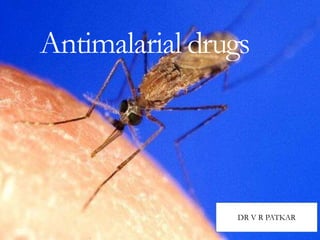 Antimalarial drugs
DR V R PATKAR
 
