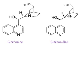 Cinchonine Cinchonidine
 
