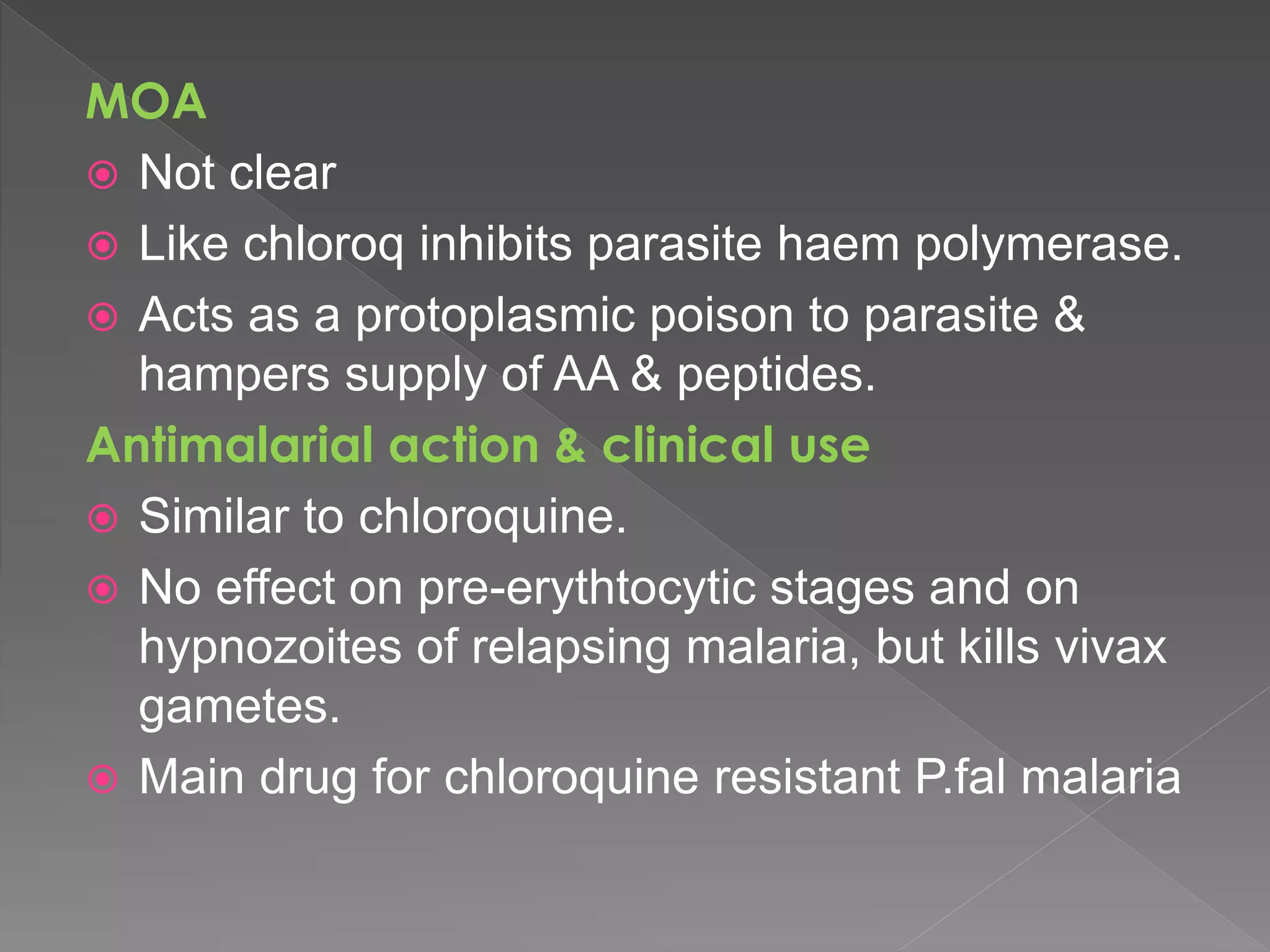 Antimalarials | PPTX
