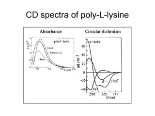 CD spectra of poly-L-lysine
 