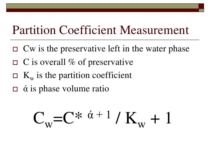 partition coefficient