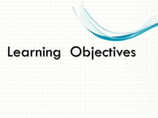 Learning Objectives
 