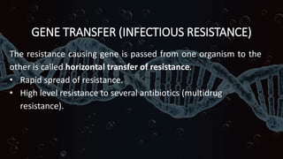 Transferable Resistance ANTIMICROBIAL RESISTANCE | PPTX