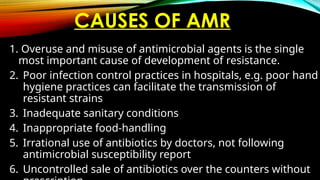 Antimicrobial resistance.pptx and mechanism of AMR | PPTX