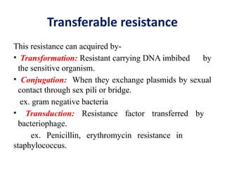 Transferable Resistance antimicrobial resistance.pptx IN MICROBIOLOGY | PPTX