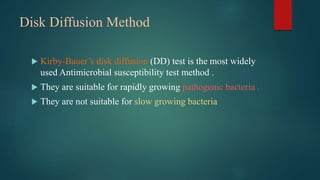 ANTIMICROBIAL SENSITIVITY TESTING kalyan kumar. G.pptx