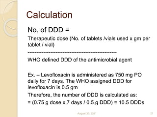 Antimicrobial stewardship methodology and metrics for slideshare | PPTX