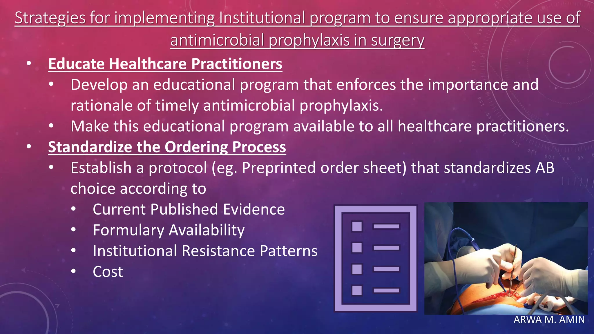 Antimicrobial Prophylaxis in Surgery | PDF