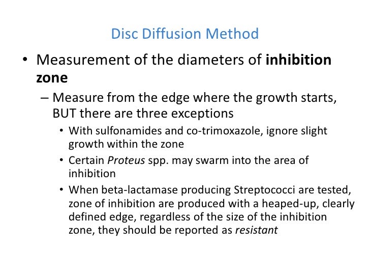 How do I measure the zone of inhibition?