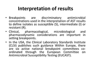 Antimicrobial susceptibility testing | PPT