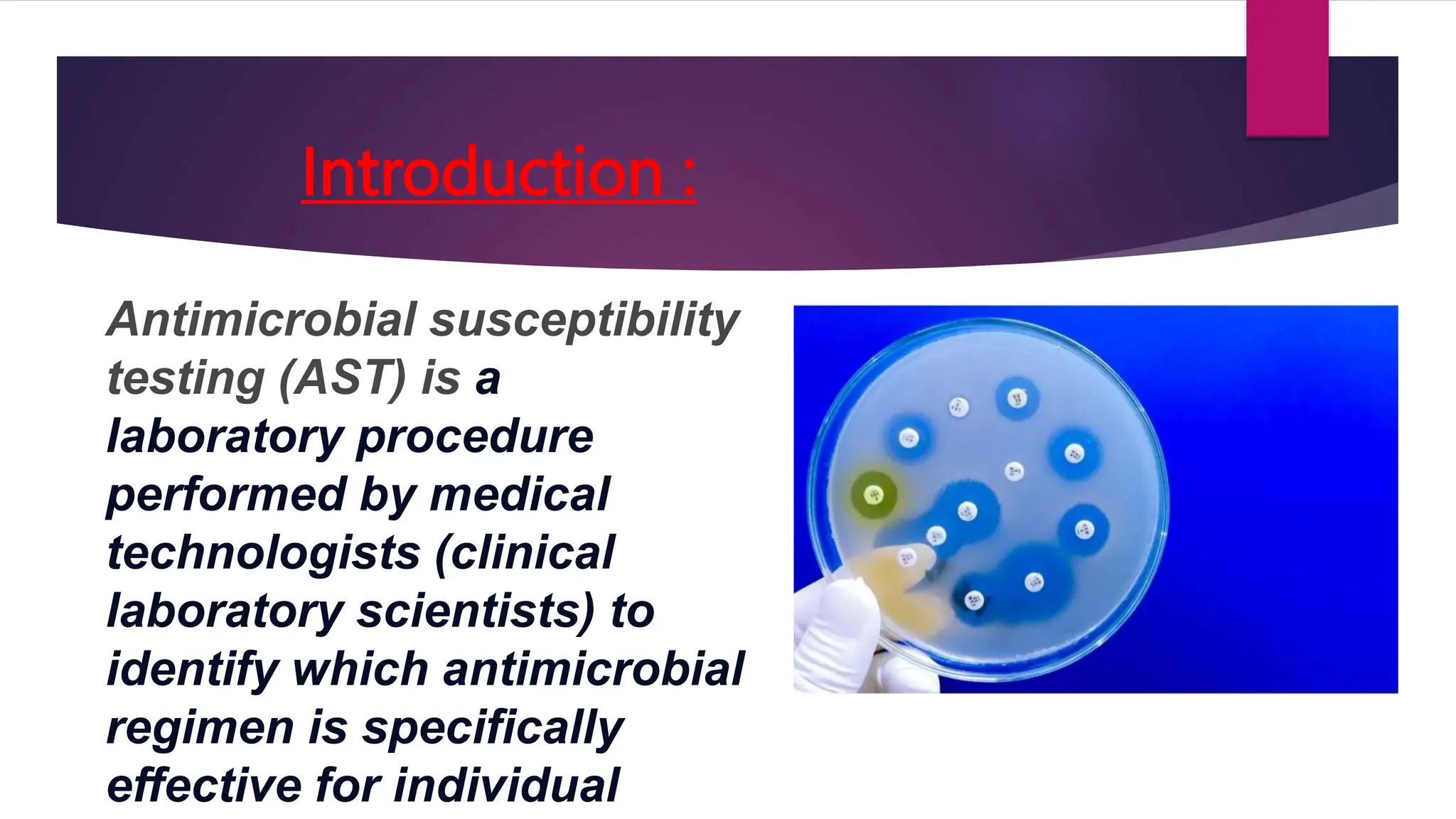 Antimicrobial susceptibility testing ppt pptx