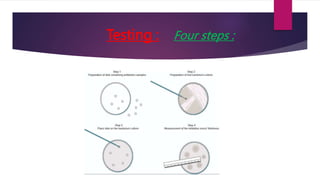 Testing : Four steps :
 