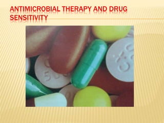 ANTIMICROBIAL THERAPY AND DRUG
SENSITIVITY
 