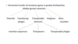 Transferable Resistance Antimicrobial resistance mechanism | PPTX