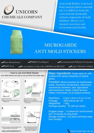 Antimold stickers