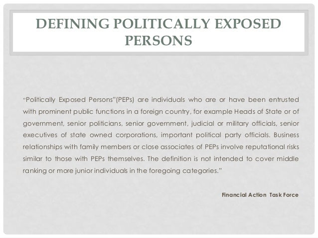 Anti Money Laundering Peps