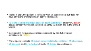 Pharmacology - Antimycobacterials Drugs | PDF