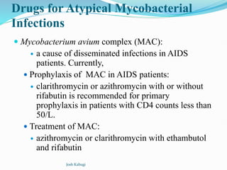 ANTIMYCOBACTERIALS ( Clinical Pharmacology and therapeutics I) | PDF