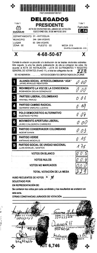 Antioquia san vicente
